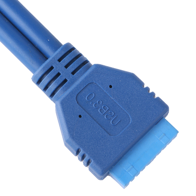 UL2725 28AWG*1P 1P+2C*24AWG Cable USB 3.0 20P Connnector 45P Blue PVC